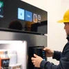 Automatic coffee vending machine with touchscreen for office use