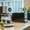 Modern coffee machine with digital display for office coffee brewing