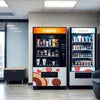 A One vending service vending machines with variety of snacks and drinks for office and cafe use