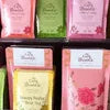 Cafe Brooke tea premix price displayed on colorful single-serve sachets for office and cafe vending