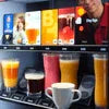 Coffee dispenser rental Delhi beverage machine serving various coffee and tea drinks for office vending