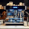 Espresso machine commercial coffee maker compact size for cafe vending