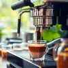 Coffee Machine Lunglei espresso maker with portafilter for cafe vending