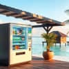 Automatic Vending Machine Maldives digital display compact size for cafe vending by the pool