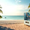 Atlantis Vending Business in Maldives beach vending machine for tourist refreshments