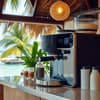 Instant Coffee Machine Supplier Maldives smart coffee maker with touchscreen for office and cafe vending
