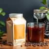 Tea Coffee Premix Maldives Import jar and brewed coffee for office and cafe vending