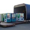Atlantis Vending Machine Shipment Maldives vending machines loaded for office and cafe use