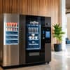Nescafe vending machine Delhi Noida Ghaziabad sleek coffee and snack dispenser office vending