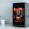 Instant Coffee Vending Machine Noida sleek black design for office use