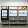 4 Lane Tea Coffee vending machine stainless steel for office and cafe use