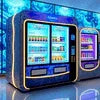 Atlantis Vending Machine Neo Series 4 Lane modern design for office and cafe vending