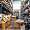 Coffee premix packets in warehouse for Coffee Premix Dealers in Noida office and cafe vending