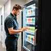 Vending Machine AMC Service Noida with cold beverage display for office vending