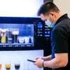 Modern coffee machine rental only with multiple brewing options for office use