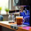 Espresso coffee machine with portafilter brewing espresso for office use in Gurgaon