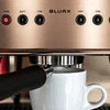 Blupura coffee vending machine brewing Atlantis compatible coffee premix in white cup