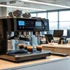 4-lane Atlantis Coffee Machine Delhi black commercial espresso machine for office use