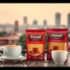 Tirard tea coffee premix distributor Ghaziabad with red packaging and white cups for office use