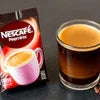 Nescafe Pink Coffee with small glass cup of coffee for office coffee machine rental