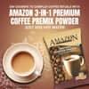 Amazon 3-in-1 instant coffee premix offer 1 kg pack with a cup of coffee for office and vending use