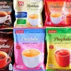 Hot beverage premix supplier India showcasing various branded instant drink packets in multiple flavors for vending and office use
