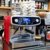 Red and black brewing coffee machine Saeco Incanto Royal Pro 2 group for office use by coffee machine dealer Ghaziabad