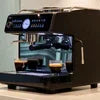 Atlantis coffee machine Ahmedabad black compact model for office use with digital display and cup tray