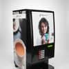 Fresh milk coffee machine for office with digital display and cup dispenser