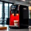 Nescafe Coffee Machine Rental Gurgaon black and red office coffee machine for fresh coffee vending