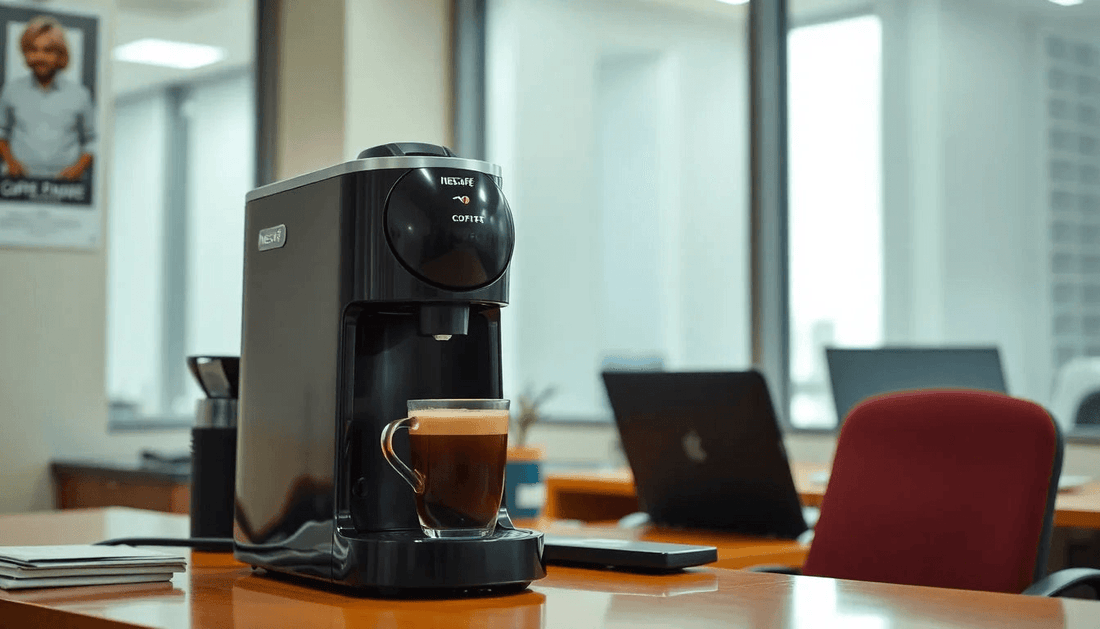 Nescafe coffee machine in an Uttar Pradesh office