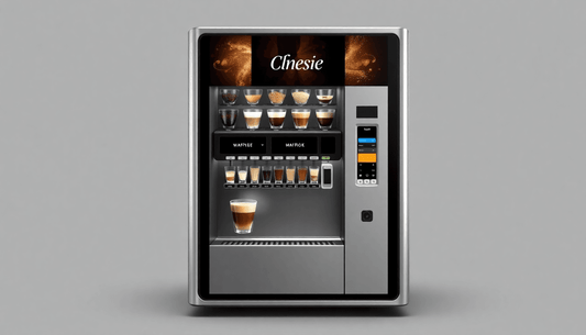 A sleek Atlantis Classic coffee vending machine with three lanes