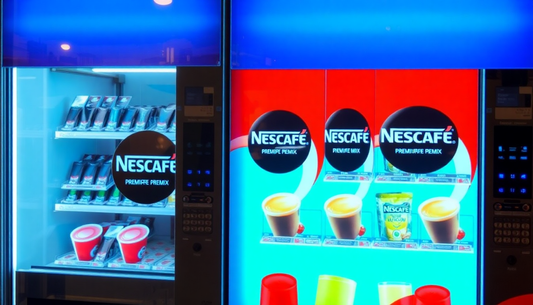 Nescafe premix coffee bags with vending machines
