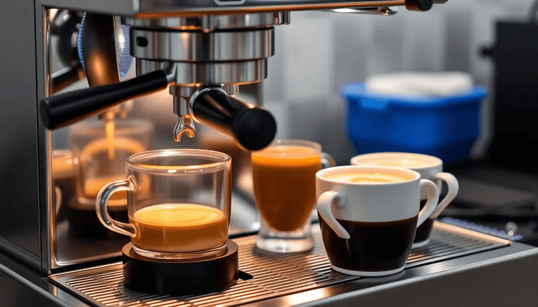 A modern coffee machine brewing fresh coffee in Saharanpur