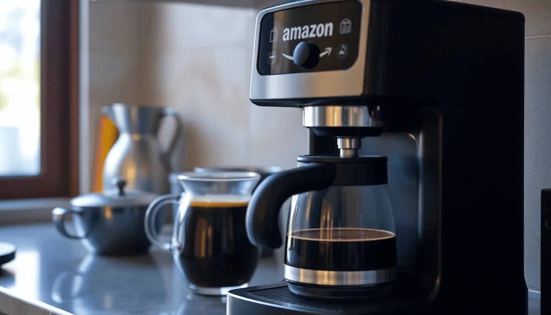 Amazon coffee machine brewing fresh coffee in Meghalaya kitchen