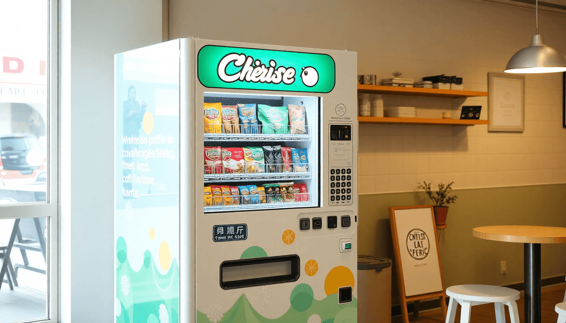A Cherise Tapri vending machine in a cafe