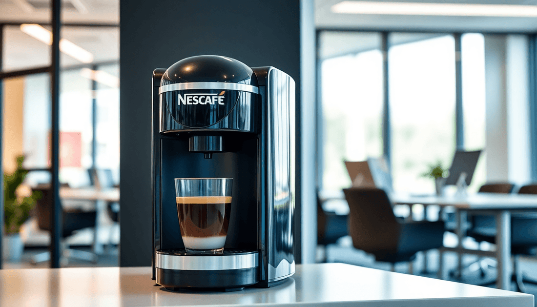 A Nescafe coffee machine in a modern office setting