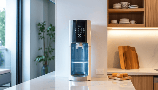 Voltas water dispenser in a modern Delhi kitchen