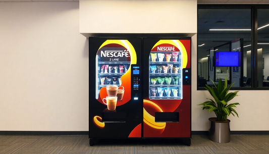 Nescafe 2 lane tea and coffee vending machine in office