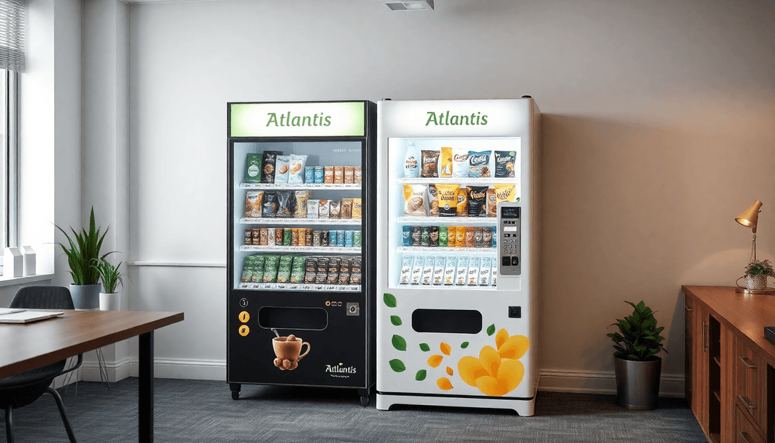 ATLANTIS Classic 4 Lane Tea Coffee Vending Machine in office
