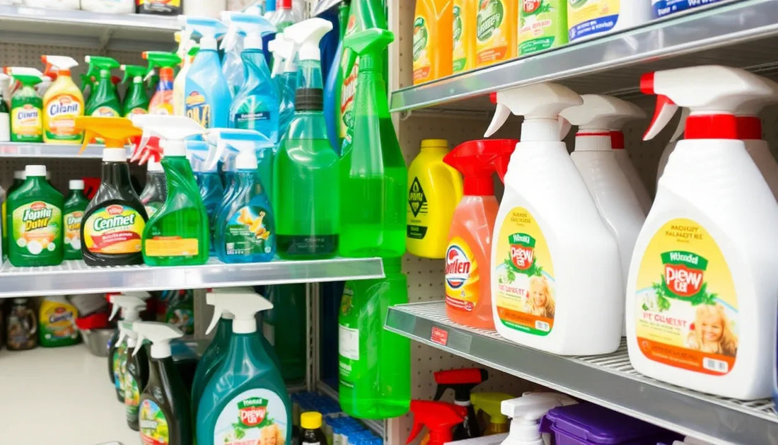 Wide range of cleaning products showcasing the best housekeeping brands in Noida on store shelves