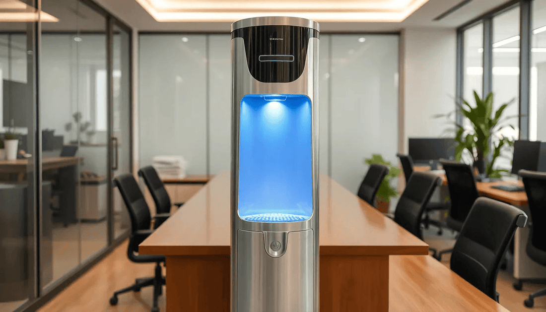A modern water cooler in a Hapur office setting