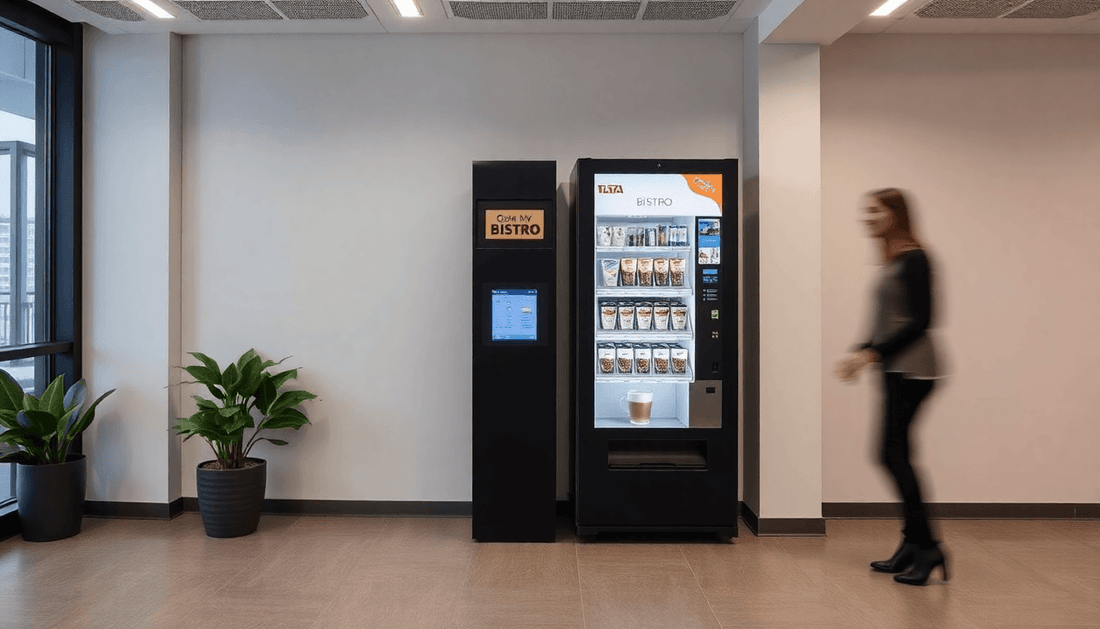 Tata My Bistro coffee vending machine in office setting