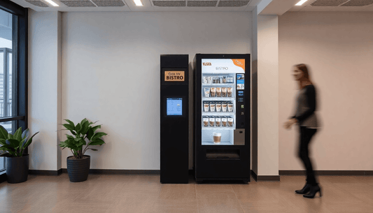Tata My Bistro coffee vending machine in office setting