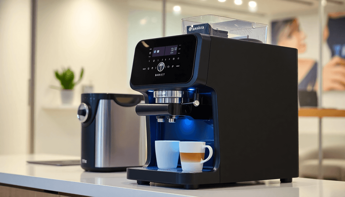 Tata Barista coffee machine in a modern office near Noida