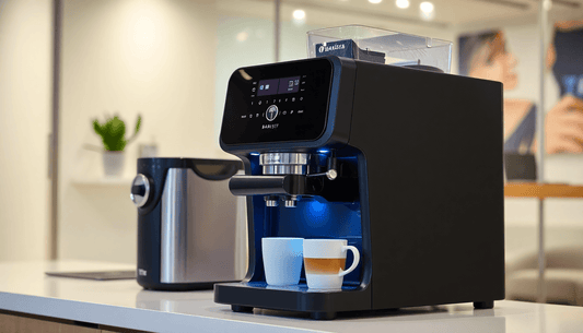 Tata Barista coffee machine in a modern office near Noida