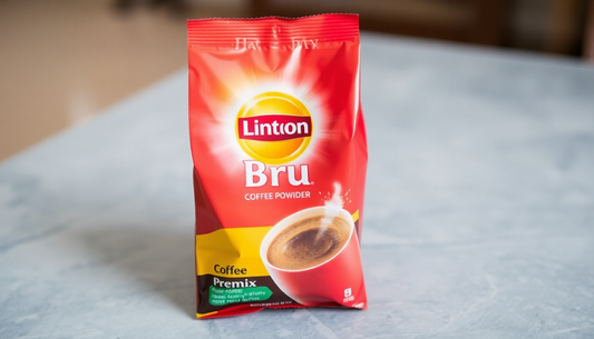 A bag of Lipton Bru hot coffee premix powder