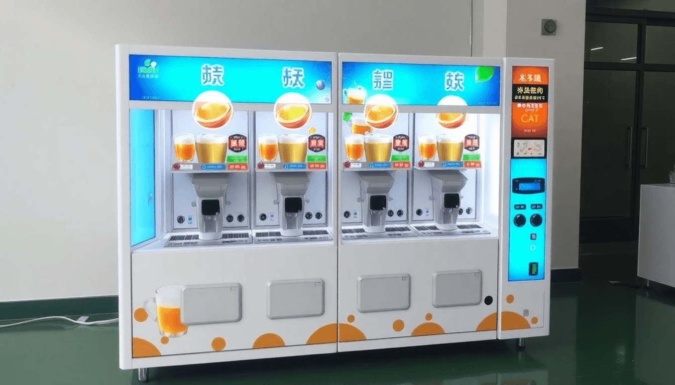 ATLANTIS NEO COIN OPERATED 4-Lane Tea Coffee Machine – Multi-Beverage ...