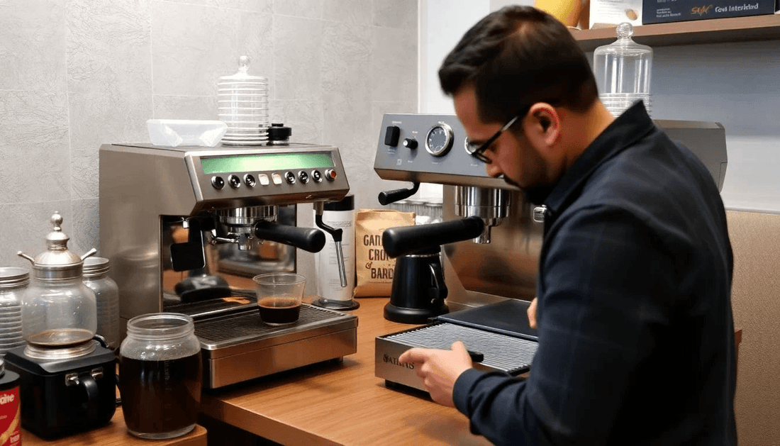 Atlantis coffee machine brewing coffee in Uttarakhand office