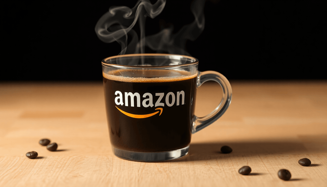 A cup of freeze dried Amazon coffee with steam